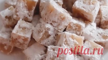 РАХАТ-ЛУКУМ В ДОМАШНИХ УСЛОВИЯХ. Получается целый КИЛОГРАММ сладости - это в 4 раза дешевле покупного!!!! Совершенно недавно наткнулась на рецепт домашнего рахат-лукума, приготовила (это отняло у меня минимум времени, затрат и продуктов)