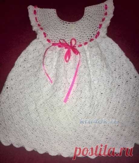 Платье для девочки. Работа Елены, Вязание для детей