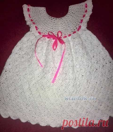 Платье для девочки. Работа Елены, Вязание для детей