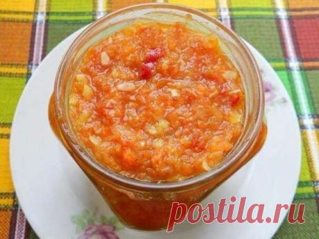 Кабачковая аджика на зиму рецепт приготовления закатки занимает 45 мин времени