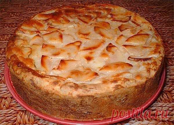 Нежная творожная шарлотка с яблоками — Кулинарoff