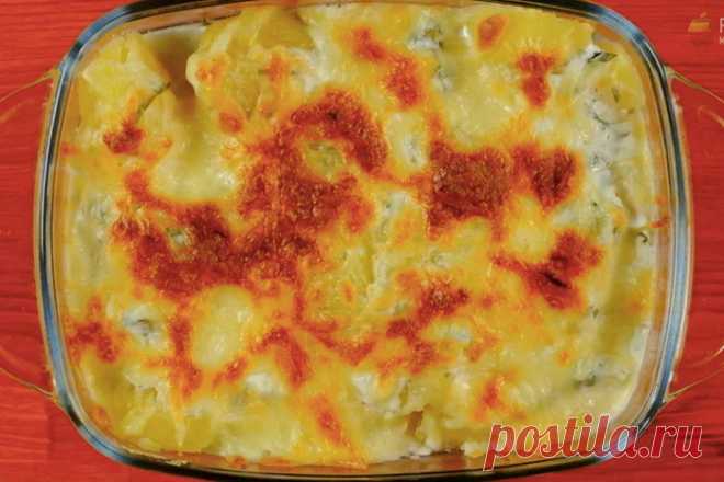Картофель, запеченный с травами и сыром
