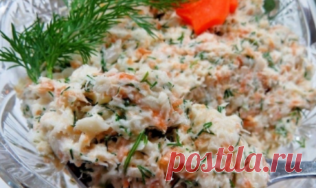 Салатик с рыбой, он удивит вас своим изысканным вкусом! | еда и не только ! | Яндекс Дзен
