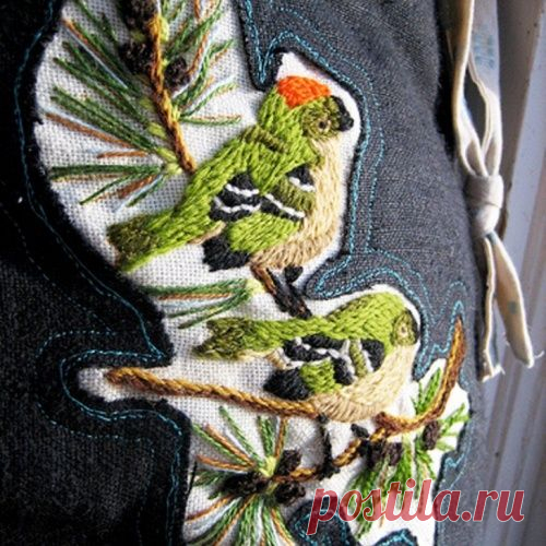 Прорезная или обратная аппликация