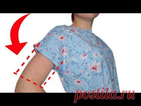 👍💥Хитрый швейный трюк. Как удлинить рукав и скрыть толстые руки