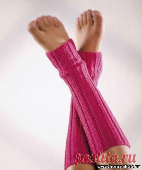 Носочки, тапочки для взрослых спицами - Схемы и описания вязаных изделий | «Хомяк55.ру» сайт о вязании