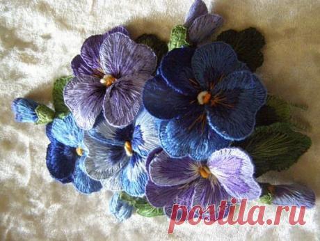 Объемная вышивка - Фото МК... | Подружки