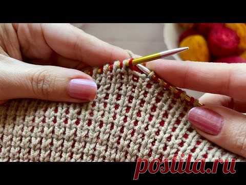 ШОК!!! ЭТО НЕ РЕЗИНКА 1/1-ЭТО ЛИЦЕВАЯ ГЛАДЬ...Мастер класс @anna_vyazanii_stil