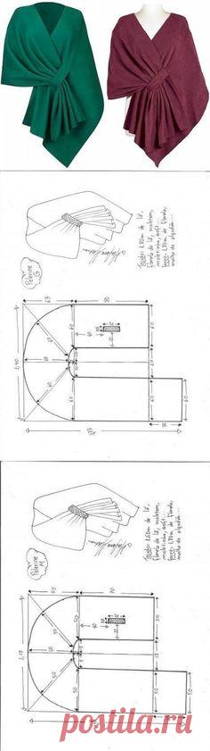 Непростая простая накидка / Простые выкройки / ВТОРАЯ УЛИЦА