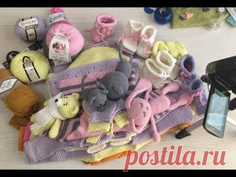 В"язане придане для новонародженої від 0 до 3 місяців.#готуюсястатибабусею