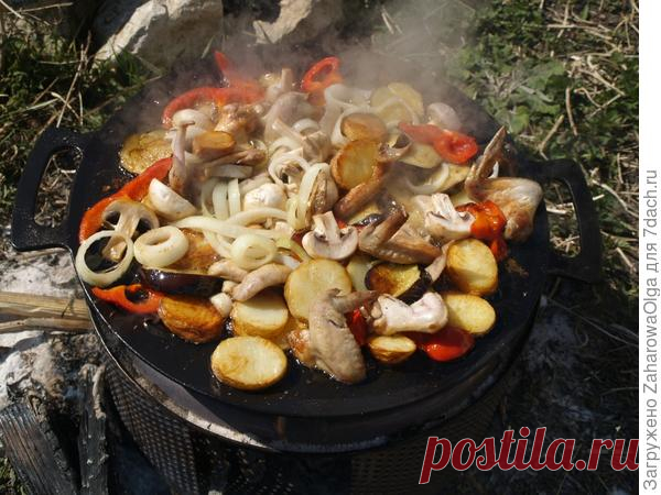Садж из куриных крылышек с овощами. Рецепт с фотографиями