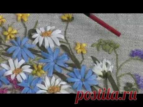 МК "Вышивка лентами, узелки"