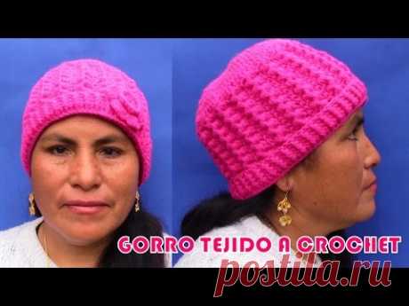 Gorro Crochet en una sola talla para niñas, señoritas y señoras