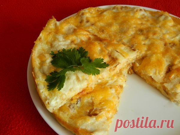Пирог из лаваша с сыром / Кулинарное искусство