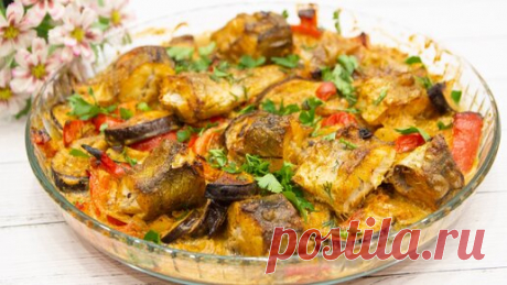 Сочный минтай с овощами, станет вкусным ужином для всей семьи. | Евгения Полевская | Это просто | Дзен
