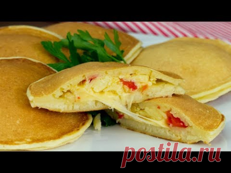 Самая удачная начинка для блинов на кефире - вкусно, просто, креативно! | Appetitno.TV