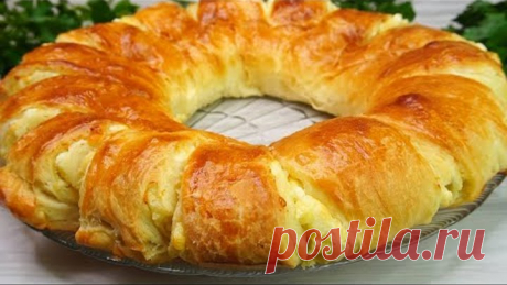 Стакан кефира, мука и творог! ОБАЛДЕННАЯ ВКУСНЯТИНА НА СТОЛЕ! Слоенный пирог!