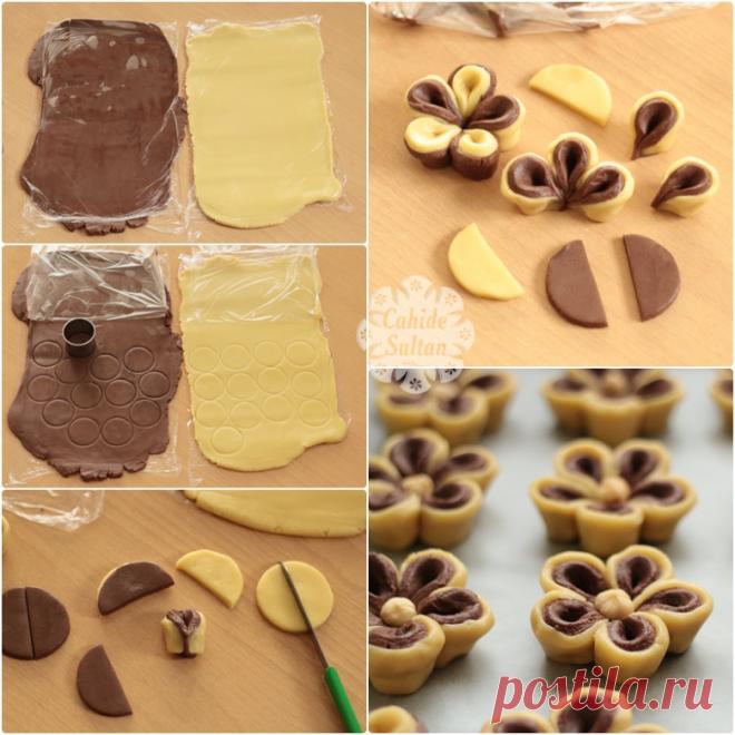 İki Renkli Papatya Kurabiye | Cahide Sultan بِسْمِ اللهِ الرَّحْمنِ الرَّحِيمِ