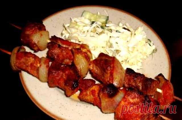 Шашлык в домашних условиях.