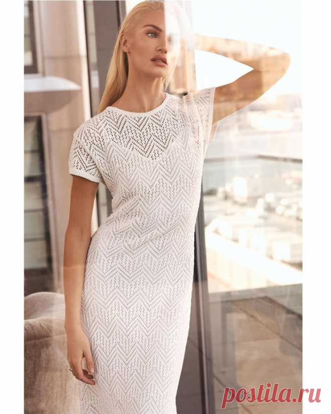 Платье Donna Karan (схема узора)