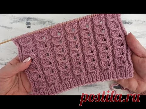 Красивый и простой ажурный узор спицами для вязания весенних кардиганов, джемперов, топов Красивый и простой ажурный узор спицами для вязания весенних кардиганов, джемперов, топов.В этом видео я покажу Вам как связать очень простой, но просто шика...