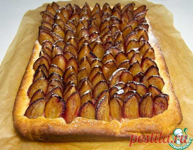 Аугсбургский сливовый пирог Пфлауменкухен – кулинарный рецепт