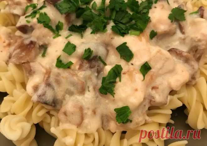 (6) Паста с курицей и грибами в сливочном соусе - пошаговый рецепт с фото. Автор рецепта Laura . - Cookpad