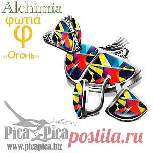 Гарнитур украшений Fate от Бога Гефеста | Ювелирные украшения с эмалью PicaPica. Московские ювелирные изделия.