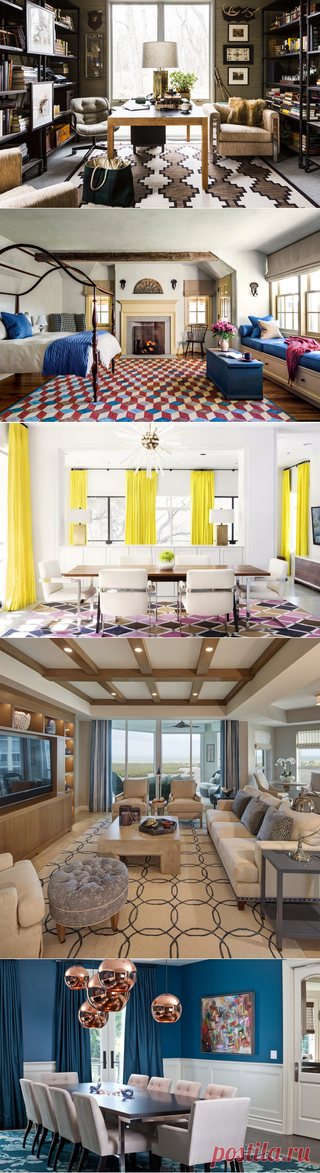 10 Rooms with Statement Rugs - Inspiration - Dering Hall