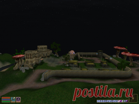 Плантация Дрена, самого богатого жителя Вварденфелла.
Plantation of Dren, the richest inhabitant of Vvardenfell.