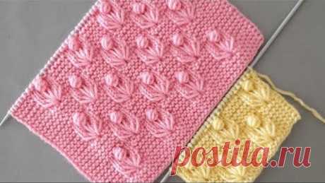 Çiçek bahçesi örgü modeli #Knitting