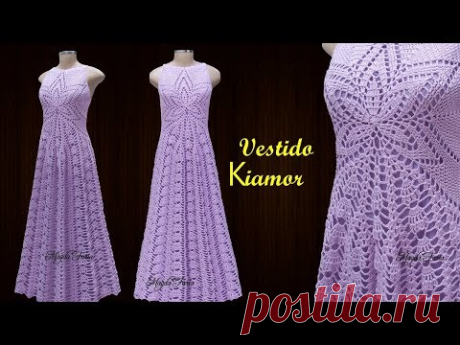 ❤ Vestido Kiamor ❤ by Magda Faria ❤PRIMEIRA PARTE  ❤ #dicasquetodacrocheteiradeveriasaber