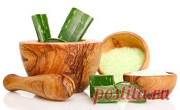 Косметические средства с соком алоэ.