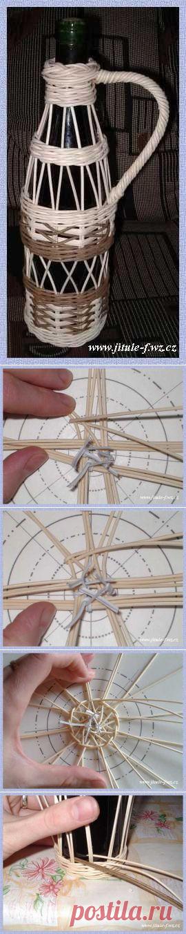 Оплетаем бутылку. Подробный мастер-класс