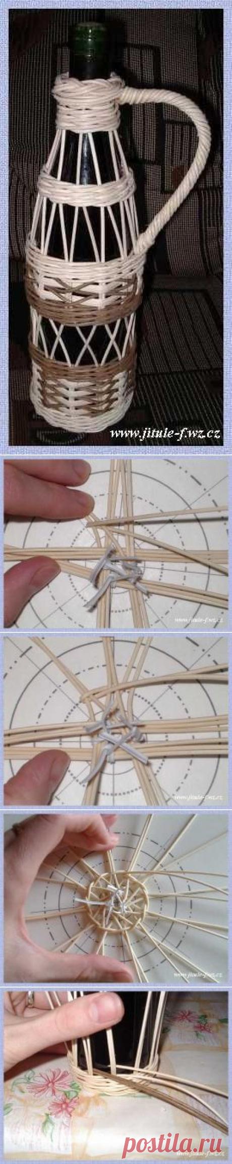 Оплетаем бутылку. Подробный мастер-класс