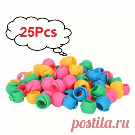 25/50/ шт. силиконовые клипсы для катушек, смешанный цвет нитей, держатели катушек для шитья и вышивания - предотвращают ослабление концов нитей - намотчики катушек - arts, crafts & sewing - Temu Moldova