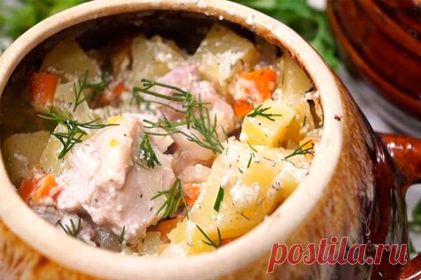 Курица с картошкой в горшочке. Вкусное блюдо без возни! - Идеальная хозяйка