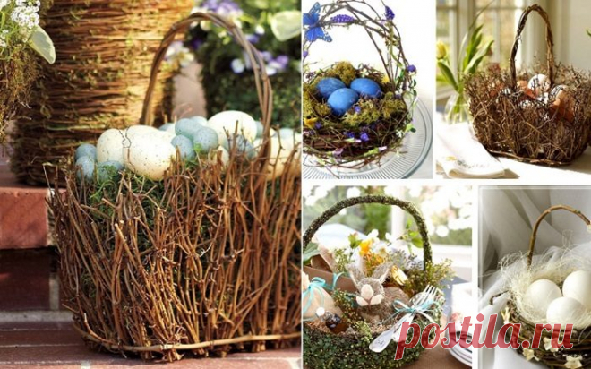 Пасхальная корзинка своими руками