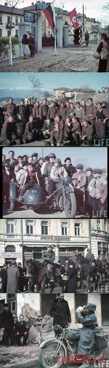 Немецкие войска в Болгарии в 1941году | Фотохронограф