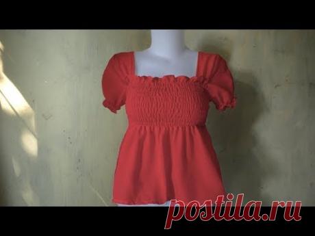 How to sewing a simple blouse model (57)