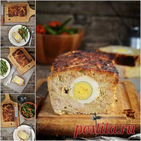 Мясной хлеб с яйцом. (Рецепт по клику на картинку).