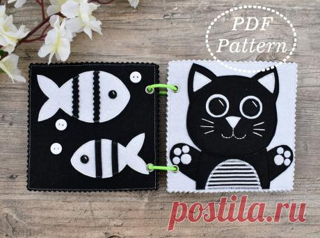 Мастер-класс! Черно-белая Книжка для новорожденных из фетра! - Цифровые товары на Digital Wildberries