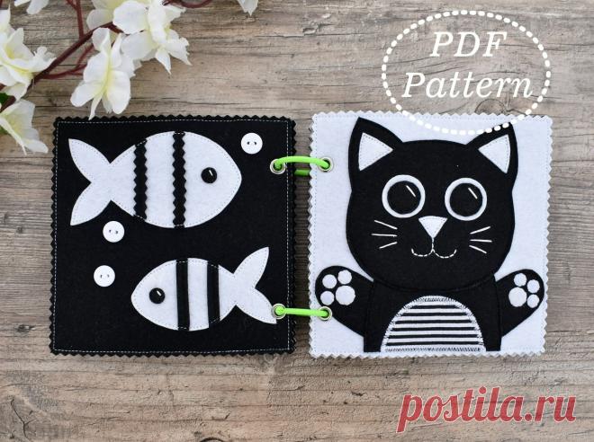 Мастер-класс! Черно-белая Книжка для новорожденных из фетра! - Цифровые товары на Digital Wildberries