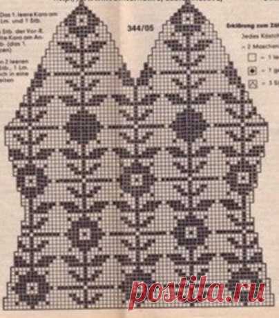 Как связать купальник крючком