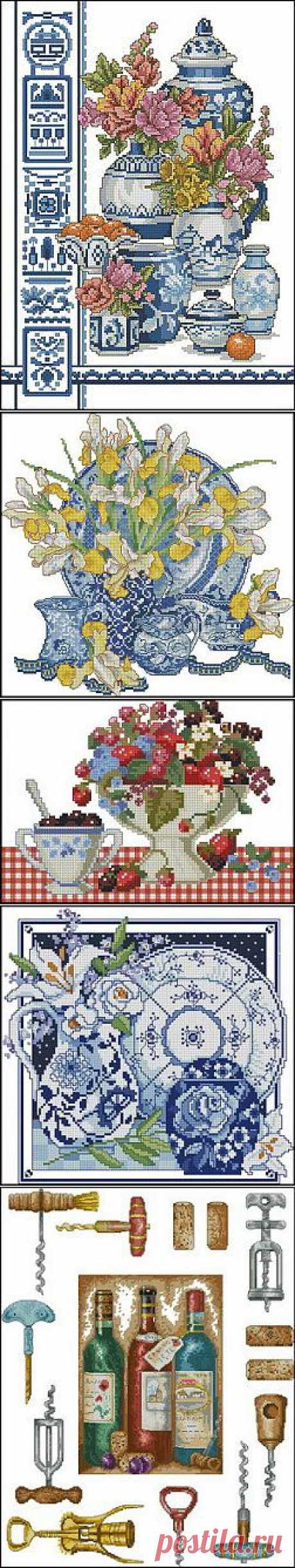 На кухню - схемы вышивки крестом , xsd, Pattern Maker, программы, идеи рукоделья.
