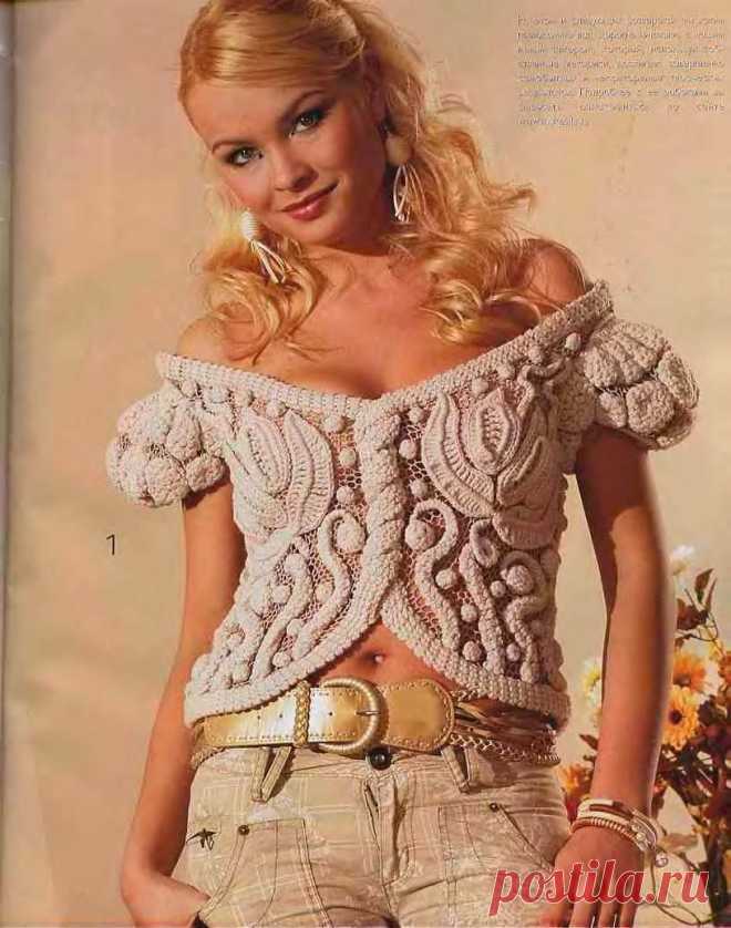 Шикарная кофточка из "Журнала мод".