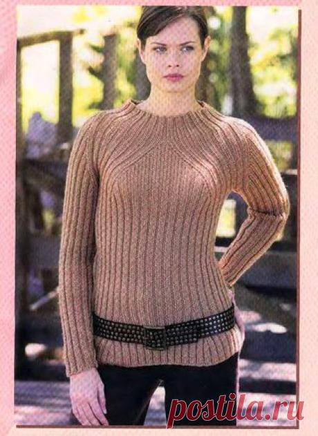 ПУЛОВЕР СПИЦАМИ.