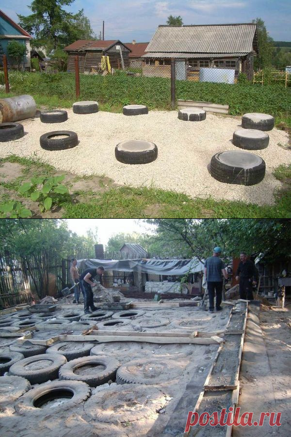 Фундамент из покрышек своими руками: практическое руководство