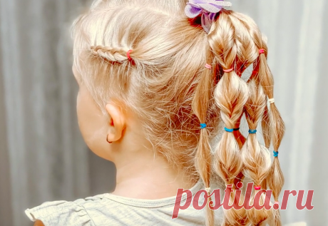 Текстурный объемный хвост из косичек