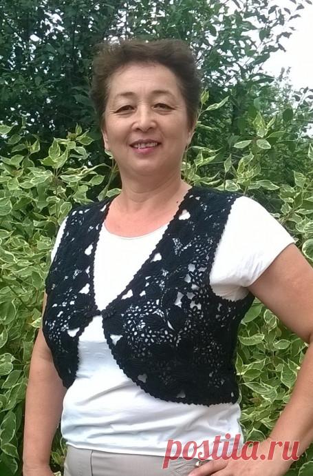 Жилет. Ирландское вязание